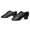 Chłopięce Męskie Chłopięce Międzynarodowe Standardowe Buty do Tańca Balowego Konkursowe Latin Tango Walc Jazz Nowoczesne Buty do Tańca Obcas 3.5CM