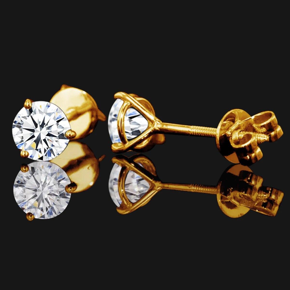 

Серьги-гвоздики из 100% муассанита, 8 мм, цвет 2,0 карата, для женщин, серьги-гвоздики с винтовой резьбой, ювелирные изделия из серебра 925 пробы, проходят тест на бриллианты