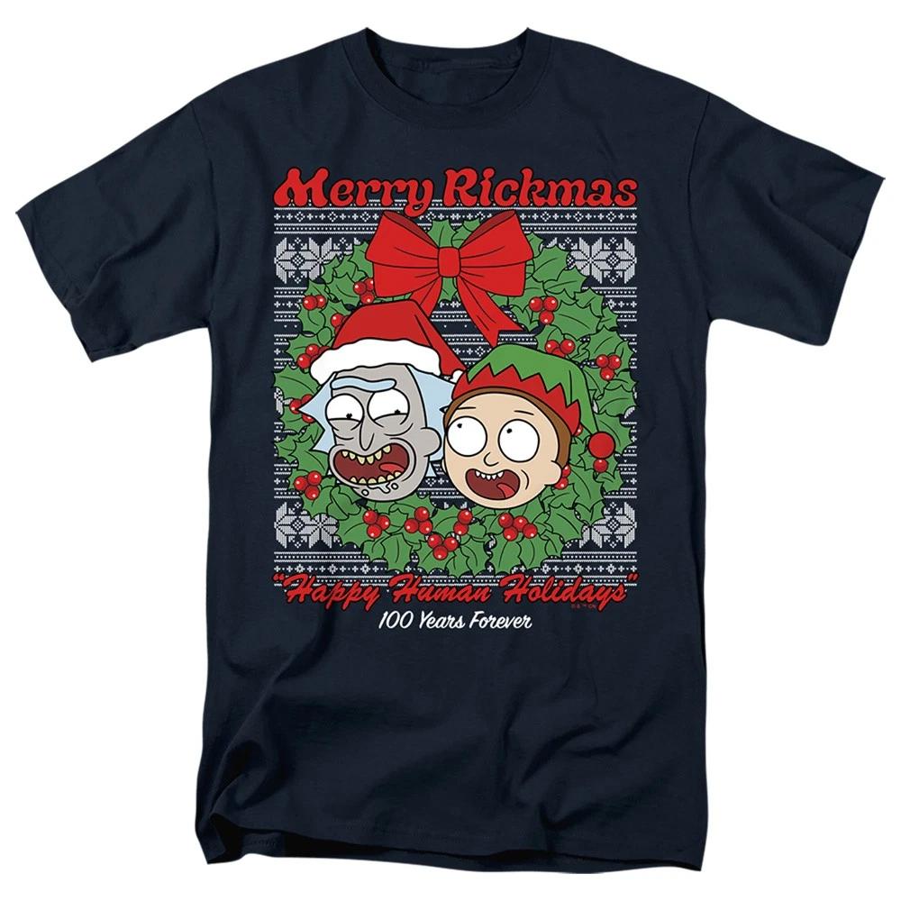 Rick And Morty - Merry Rickmas Ugly Christmas - Unisex Children s T-shirt - Blue 100
