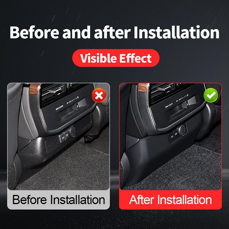 For Toyota Land Cruiser 300 LC300 J300 -2027 Rear Air Vent Kick Panel Cover Center Console Interior Upgrade Accessories