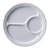 Noda Horo Round Plate Enamel Heat Resistant 24cm M Size Divider Dish Lunch Plate Made In Japan White RP-M