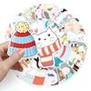 50 Winter Fresh Graffiti Cartoon Stickers for DIY Skateboards, Water Bottles, Luggage - Waterproof and Creative.