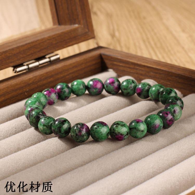Regali Festivi Bracciale con Perle di Apatite Blu Pietra Naturale Gioielli alla Moda Rilassanti Per Uomo e Donna Accessorio Semplice Versatile per l'Uso Quotidiano