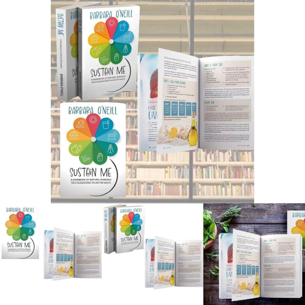 Sustain Me By Barbara O'neill Beautifully Designed White Cover Provides Inspiring Insights For Life Improvement