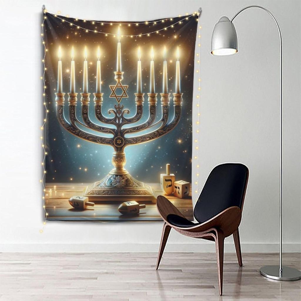 שטיח יהודי חנוכה מבחר לקישוט הבית ולחגיגות דתיות השילוב המושלם של מסורת ומודרניות