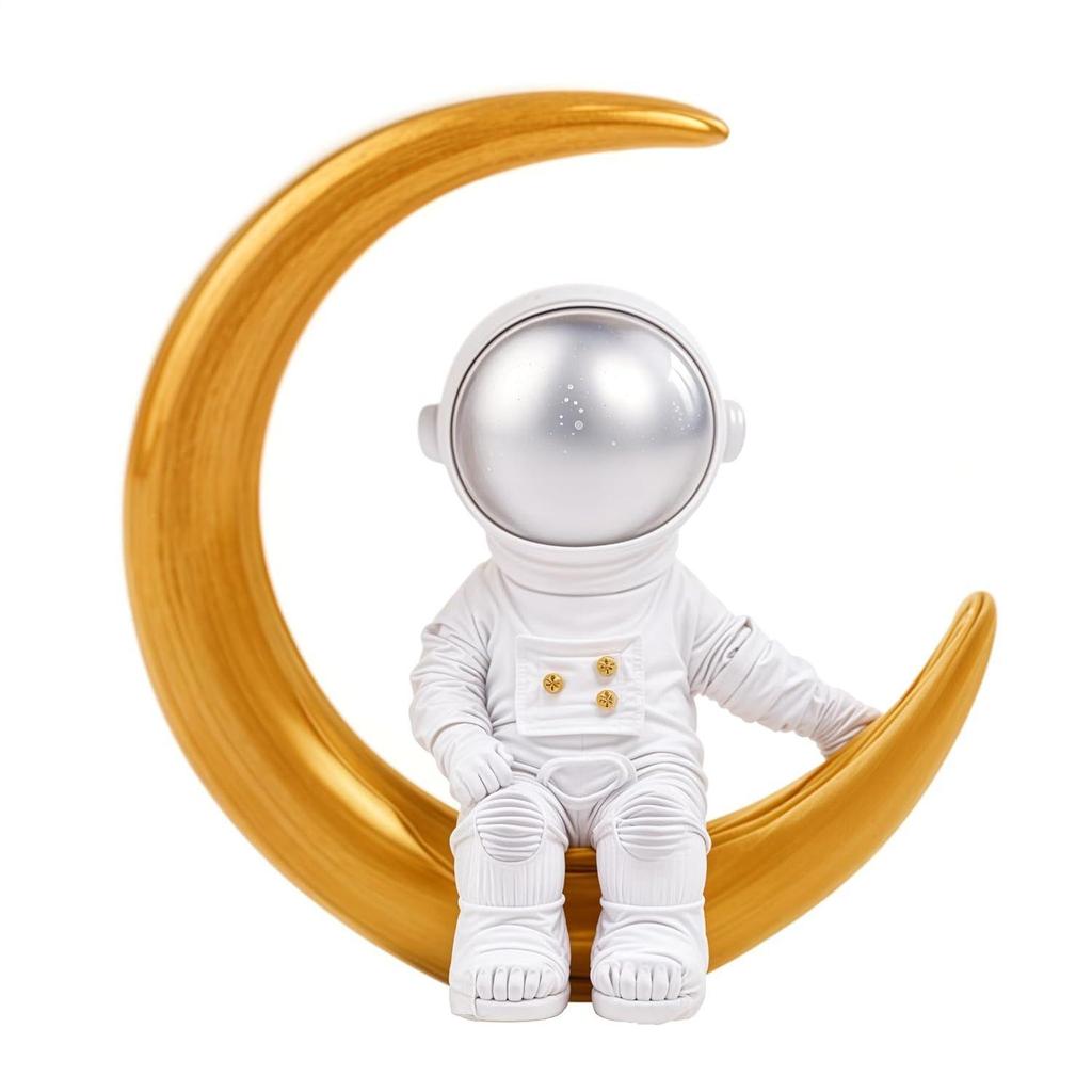 Cute Outer Space Astronaut Figurine Action Figure Toys Statue for Showpiece Home Living Room Decor Office Desktop Decoration Car Dashboard