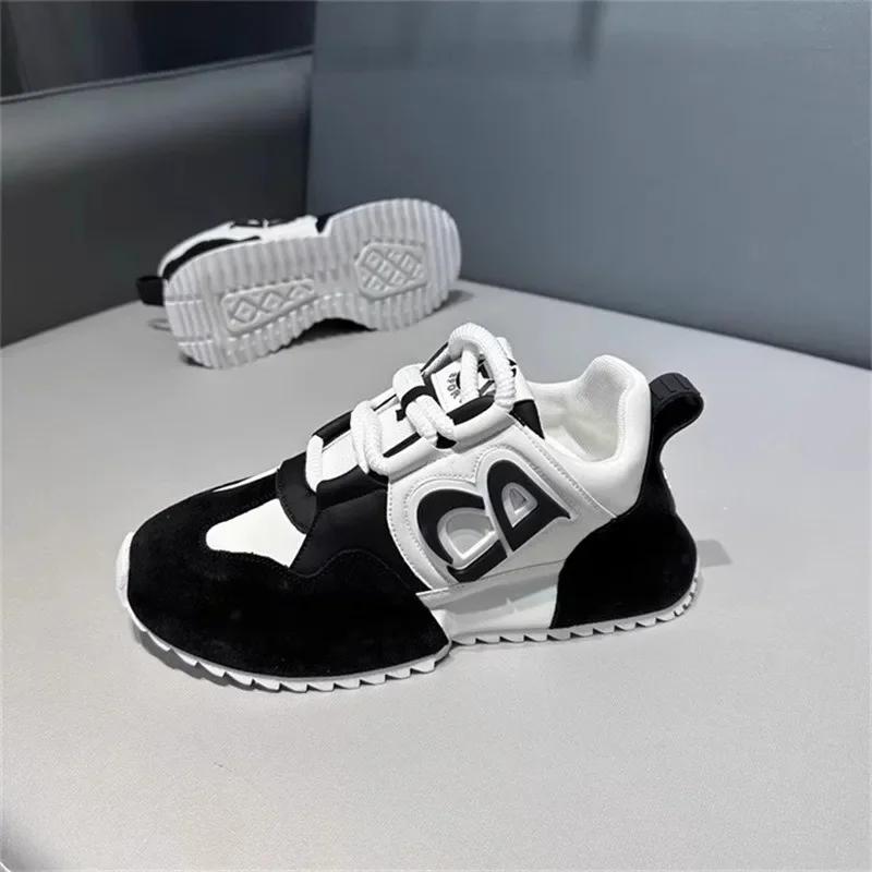 Men's Sneakers 2025 New Trend Personalized Casual Shoes Chunky Lace Up Running Shoes Luxury Vulcanize Footwear Tenis Masculino