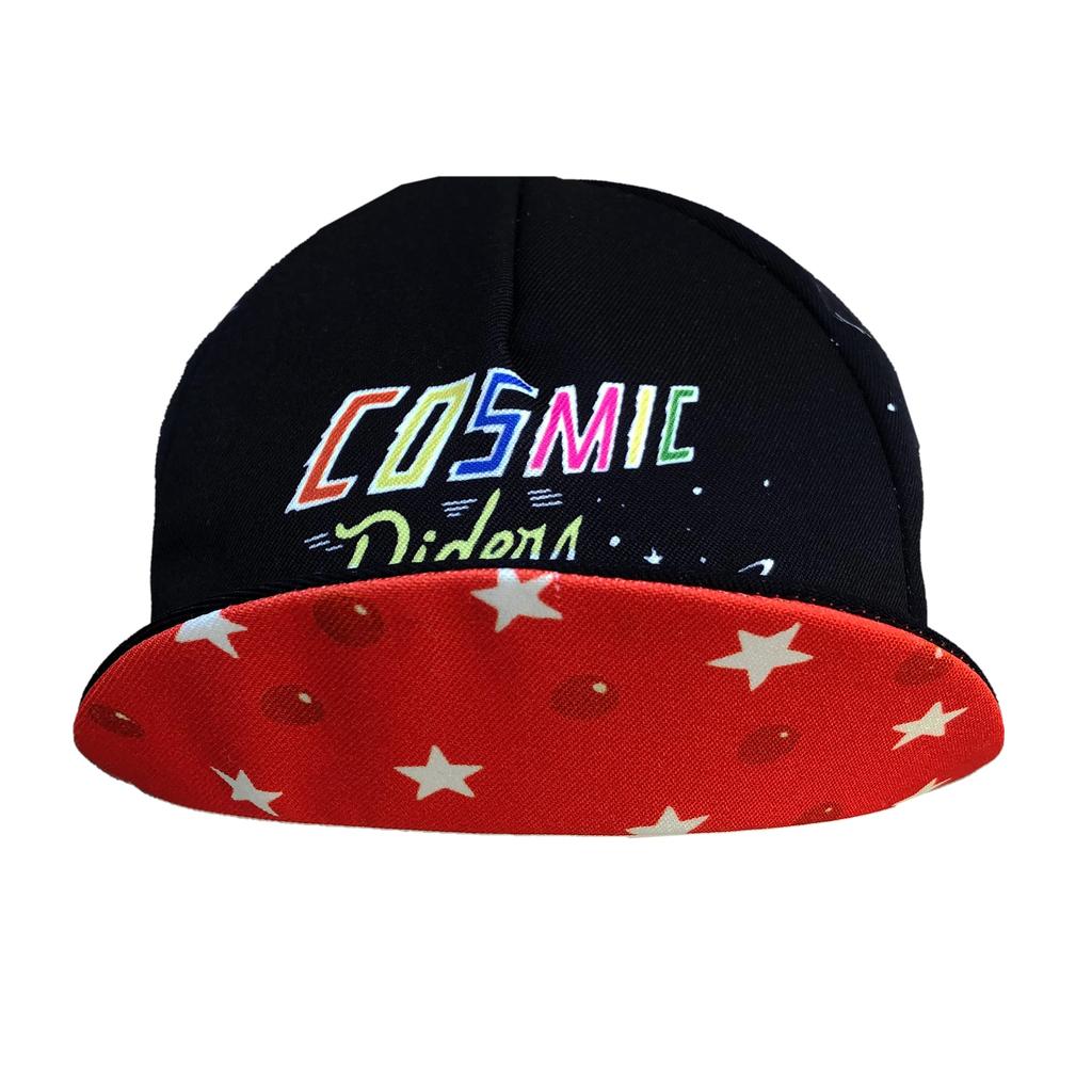 Cinelli Sergio Mora Cosmic Rider One Cycling Cap for Road Bikes and Bicycles Cap, Black, Size, SEMOCAP1,