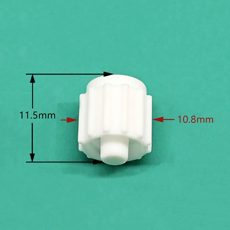 10Pcs Male Luer Lock Plug Air Valve Pipe Dispensing Glue Syringe Barrel Fitting ABS Plastic Connector End Cap Cover Adapter