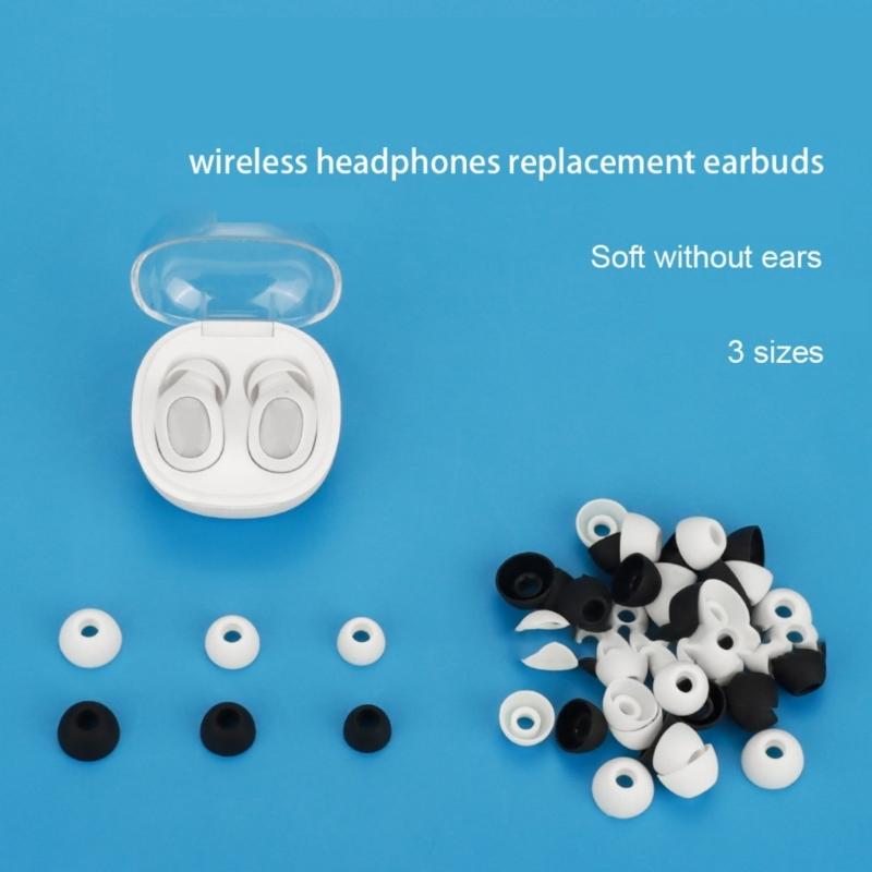 Headsets Eartips Replacement Upgraded Soft Ear Bud Tips for ComfoBuds Mini 10 Silicone Earplugs Eartips 3Pairs/Set