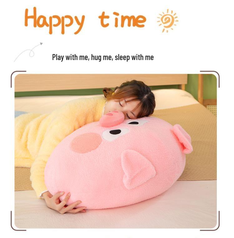 Cute Pig Bacon Plush Pillow - Sofa Backrest & Bed Cushion Doll Gift