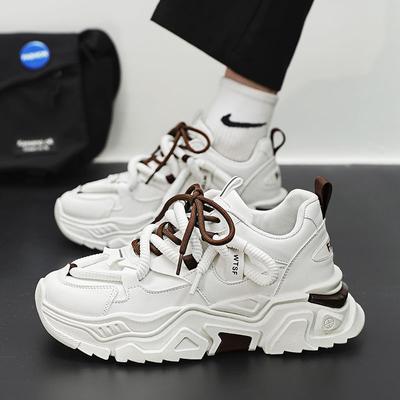 Spring Men's Shoes New Breathable Shoes Men's Versatile Platform Sneakers Casual Dad Shoes Men's Shoes