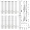 Posts de clôture vidaXL avec pique 52 pcs Ø32 mm 140 cm en acier galvanisé 3350210