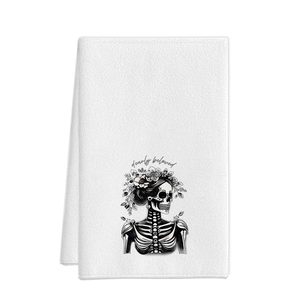 Halloween Towel Ornament Gift Microfiber Printing Kitchen Towel Special Dish Towel Rag