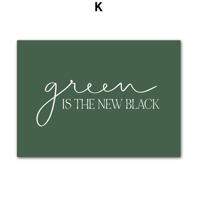 Kale Araba Yeşil Bitkiler Tırnaklar Duvar Sanatı Boyama Tuval İskandinav Posterler Ve Baskılar Manzara Duvar Resimleri Oturma Odası Dekor Için