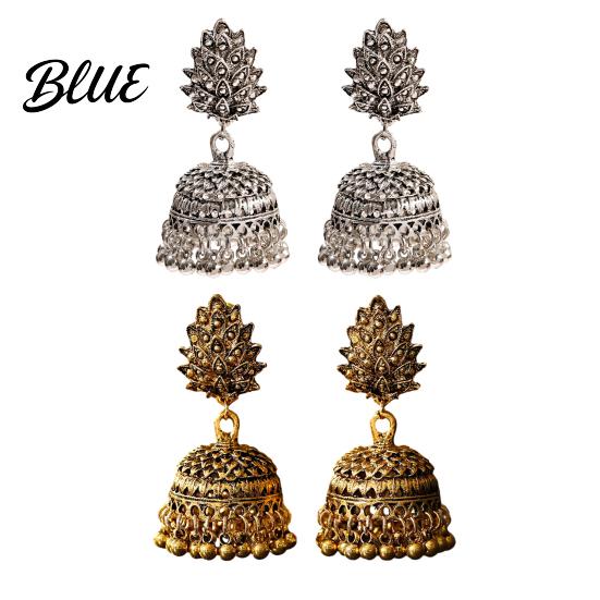 Affordable Alloy Earrings Indian Bohemian Tassel Drop for Women Ethnic