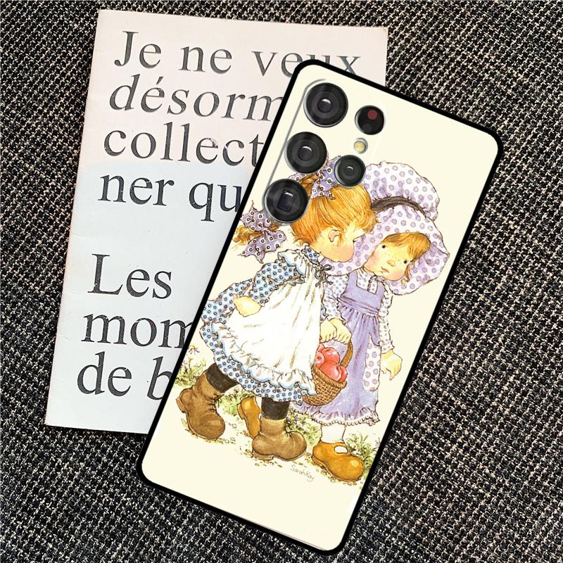 Sarah Kay pattern Case For Samsung Galaxy S21 S22 S23 S24 Ultra Note 20 Note 10 S8 S9 S10 Plus S20 FE Cover