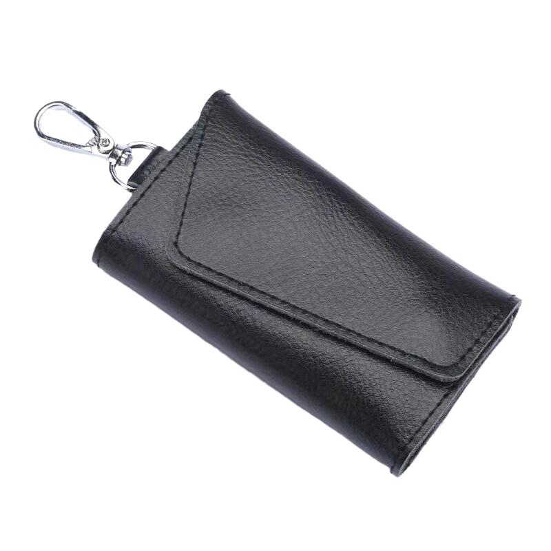 Genuine Leather Keychain Bag Men Women Key Holder Organizer Pouch Car Key Bag Simple Housekeeper Key Case Gifts Mini Card Bag
