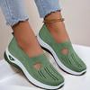 Fashion Soft Sole Knitted Sneakers for Women Breathable Comfort Casual Sports Shoes Woman Lightweight Hollow Out Mesh Flats Summer Shoes