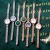 Light Luxury Fashion Round Quartz Watch Student Ladies Alloy Bracelet Waterproof Watch Luminous Rose Gold