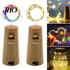 LED Light String 10Pcs Wine Bottle Lights with Cork Super Bright Waterproof Flexible Fairy Battery Operated Romantic Decorative Mini Wedding