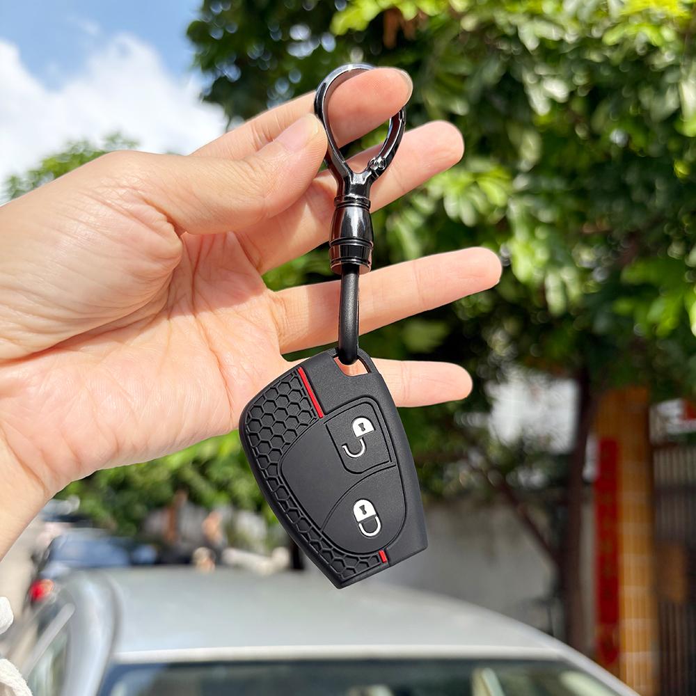 Keychain Key Case For Mercedes Benz V180 C B E R Class Gl Cls Clk W211 E200K W202 W210 Clk 230K C240 Car Remote Key Cover Caps