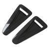 2pcs Hood Vent Cover Real Carbon Fiber Glossy Bonnet Air Intake Trim Replacement for Nissan R35 GTR 2008‑2016