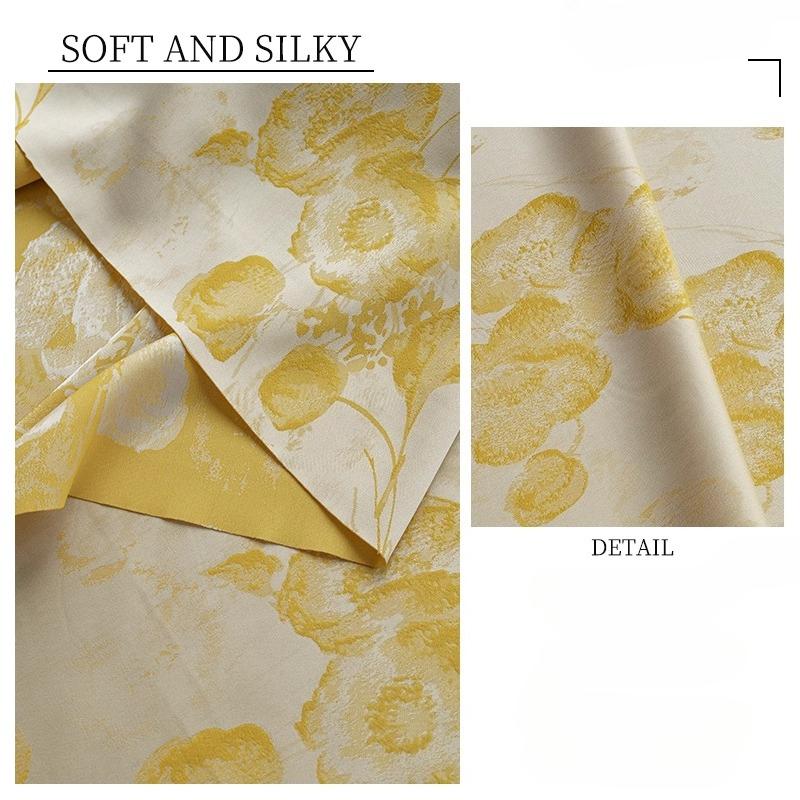 100x140cm Butterfly Yarn Dyed Jacquard Fabric Chinese Style Skirt Clothing Colorful Brocade Handmade Diy Sewing Cloth Material