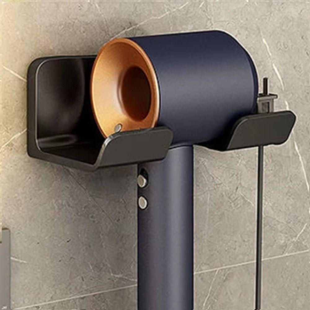 Non Perforated Hair Dryer Rack Wall Mounted Bathroom Storage Rack New Hair Dryer Holder