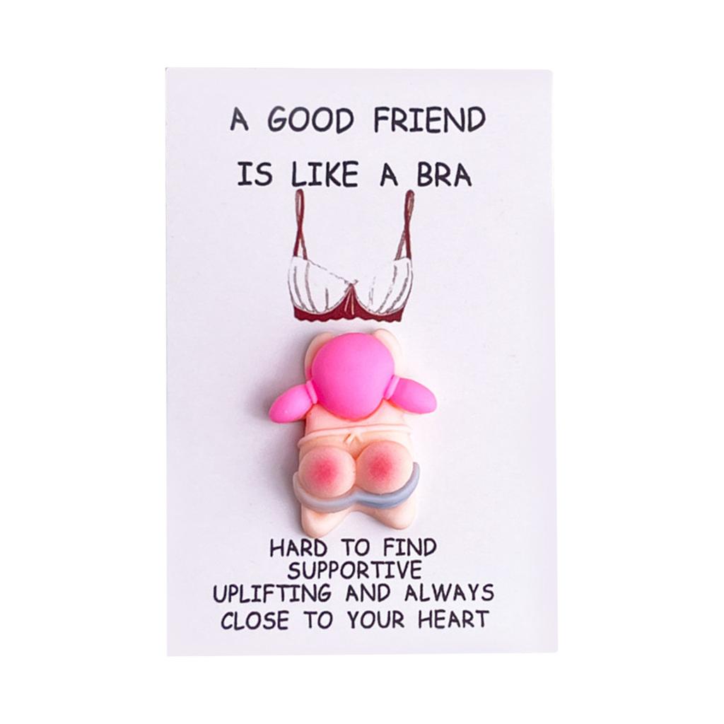 Valentine's Day Handmade Pocket Hug Card, Funny Little Doll Pocket Hug Greeting Card, For Invitation, Encouragement, Friendship And Holiday Greetings