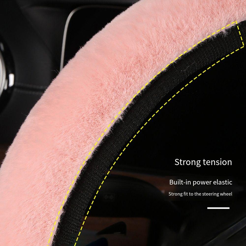 Breathable Steering Wheel Cover Warm&Cozy Winter Teering Wheel Cover  Auto Decoration