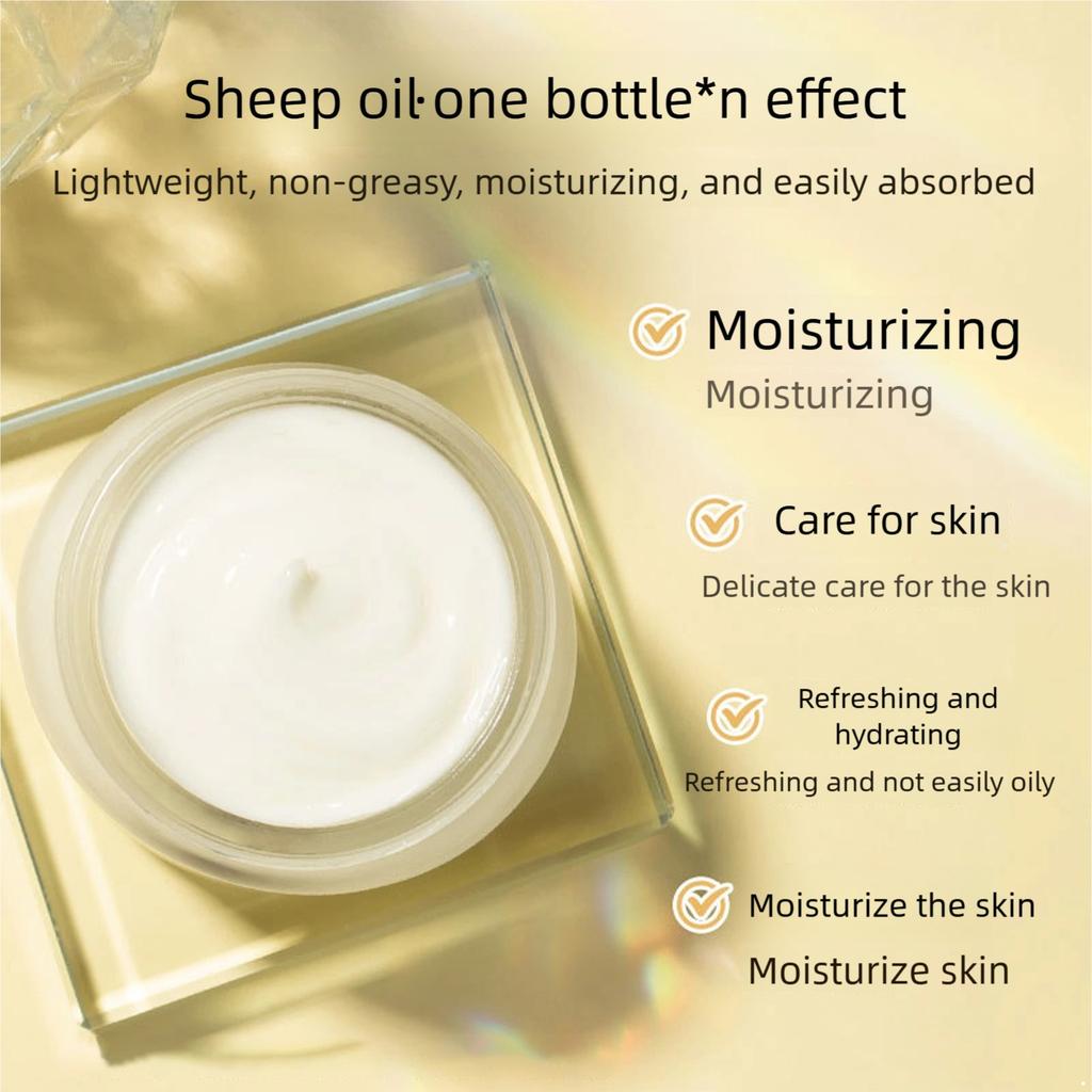 1Pc 90g Lanolin Moisturizing Cream | Intense Hydration & Nourishment | Smoothing Finish Without Greasy Feel | Daily Facial Care for All Skin Types