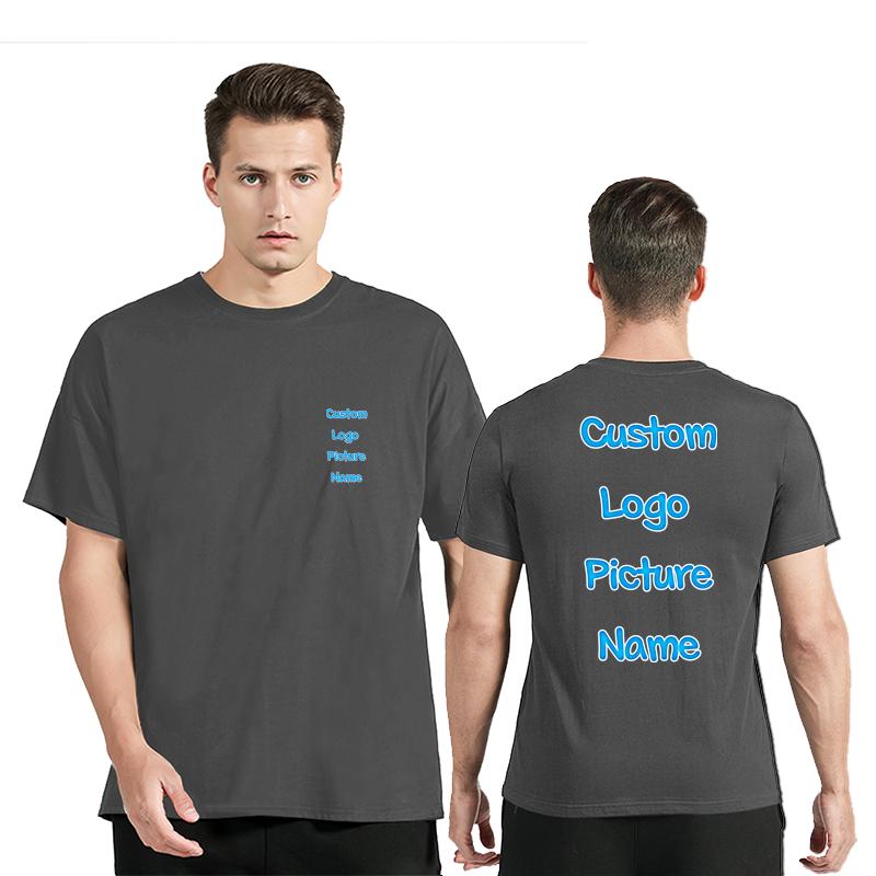 

Unisex Cotton Tshirt Customized Printed T Shirt Harajuku Top DIY Your Like Photo Or Logo T-shirt Fashion Custom Tshirt Tees Tops 4XL