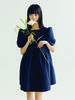 Bomnal Boutique Puff Sleeve Mini Dress _ Navy