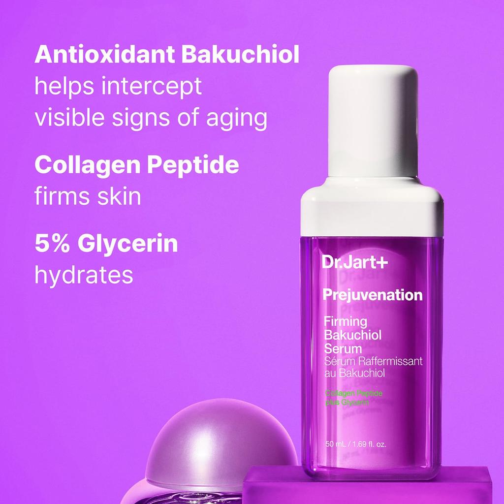 Dr.Jart+ Crema & Siero Bakuchiol Rassodante Pre-Ringiovanimento – Skincare Anti-Età Alternativa al Retinolo, Coreano