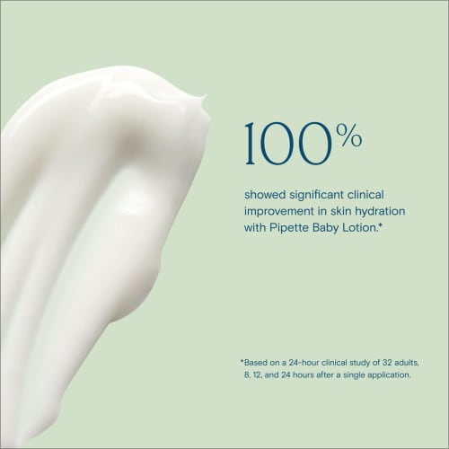 Pipette Baby Lotion - Fragrance Free, Hydrates & Nourishes Sensitive Skin, Baby Essentials for Newborn, Renewable Plant-Derived Squalane, 5.7 fl oz