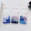 Suitable for Samsung Z Flip4 phone case Z FOLD3 matte mountain view folding phone protection, cloud view print