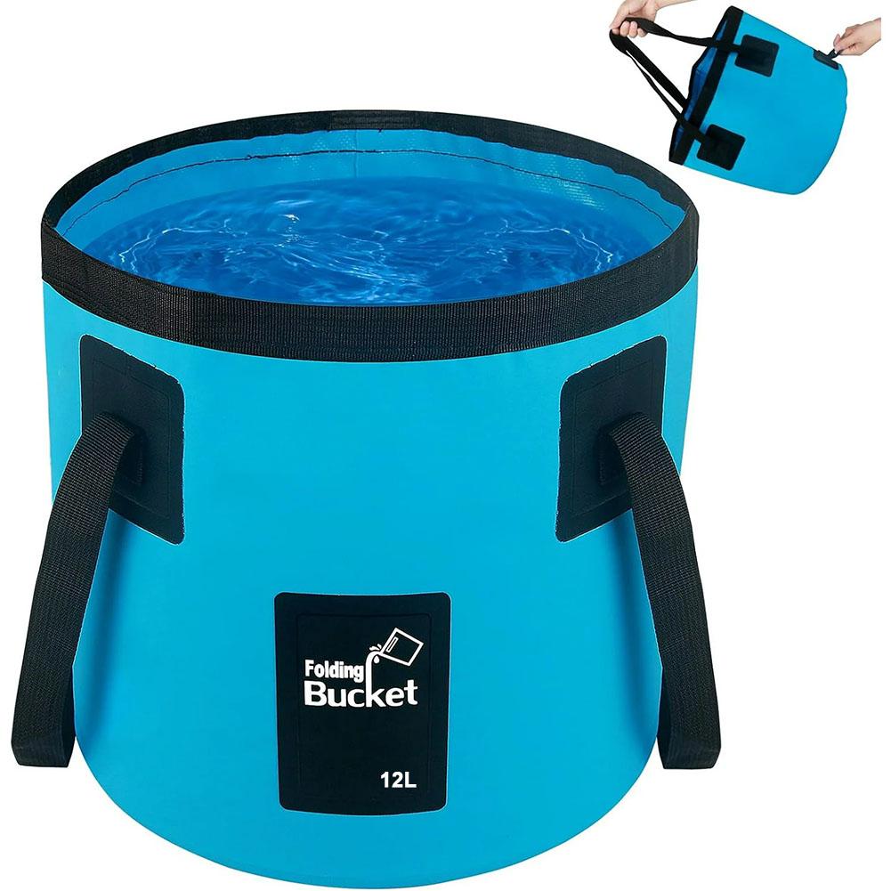 Folding Bucket Portable Outdoor Travel Foldable Water Bucket Bowl Sink Washing Bag Car Wash Bucket Multifunction for Campin J9S6