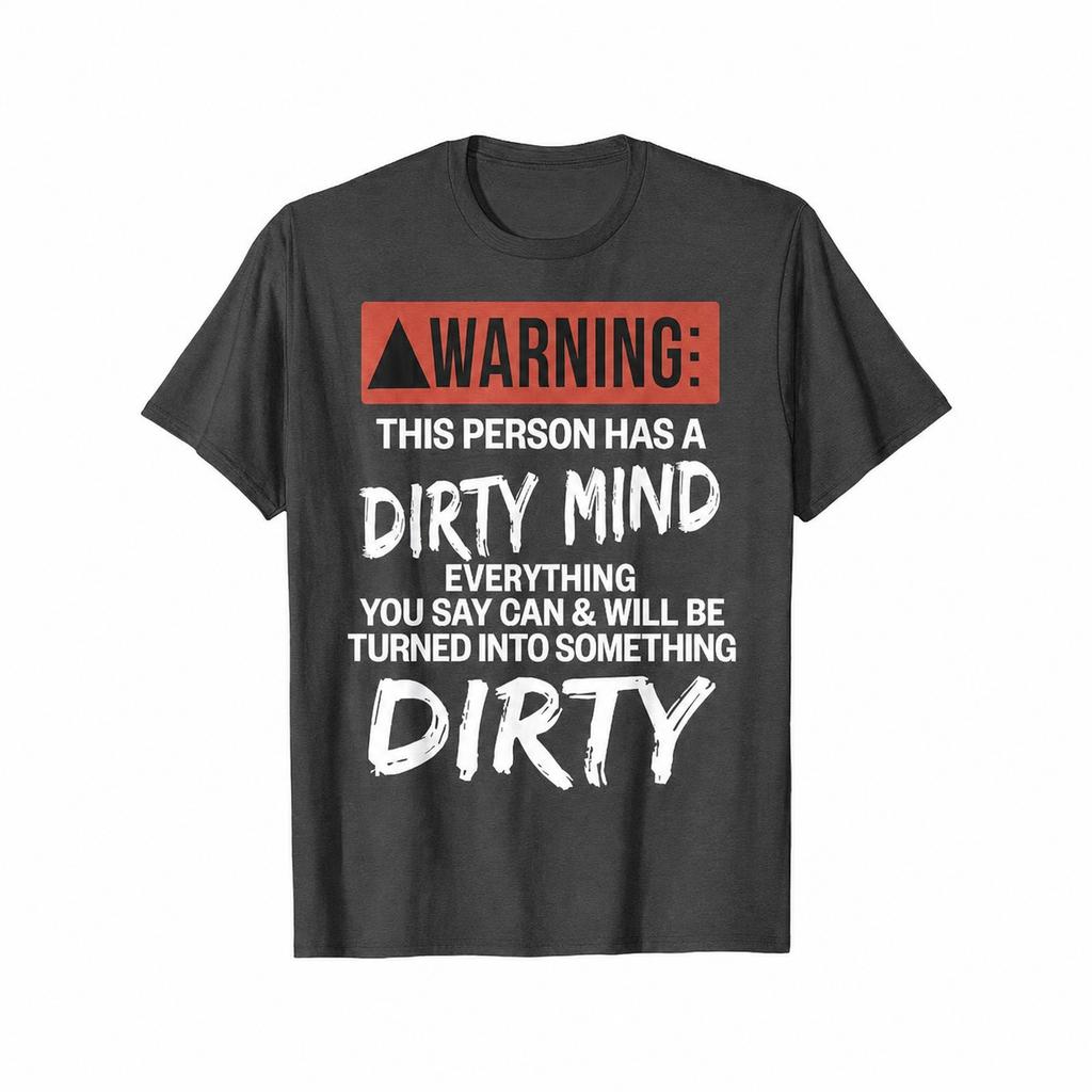 Funny Letter Graphic WARNING Unisexs Cotton T Shirt Unisexs and Unisexs Summer Novelty Casual Horror Ghost Vampire Eerie Skeleton