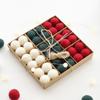 NUCHI Wool Felt Snowflake Ball Set - Christmas Tree Ornaments