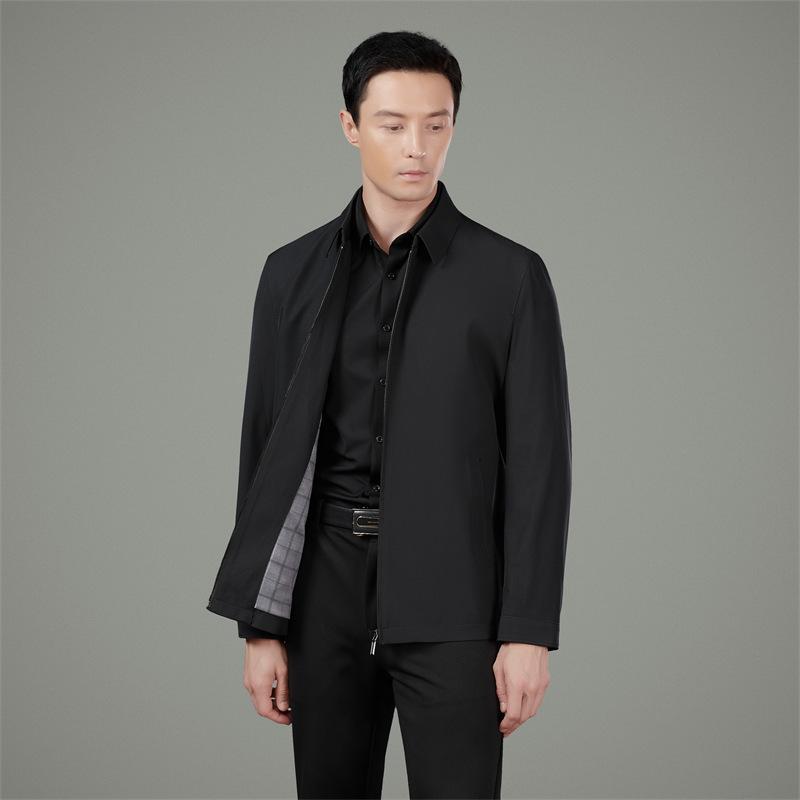 Men's Spring & Autumn Lightweight Classic Jacket for Middle-Aged & Elderly