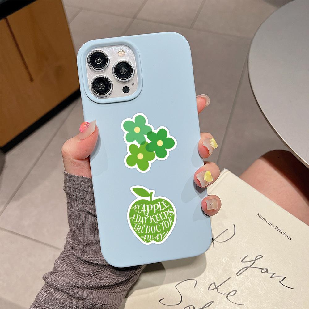 60 Sheets of New Green Graffiti Stickers for Suitcases & Notebooks - Waterproof & Durable