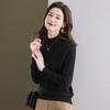 Women's Warm Rabbit Blend Semi-High Collar Sweater