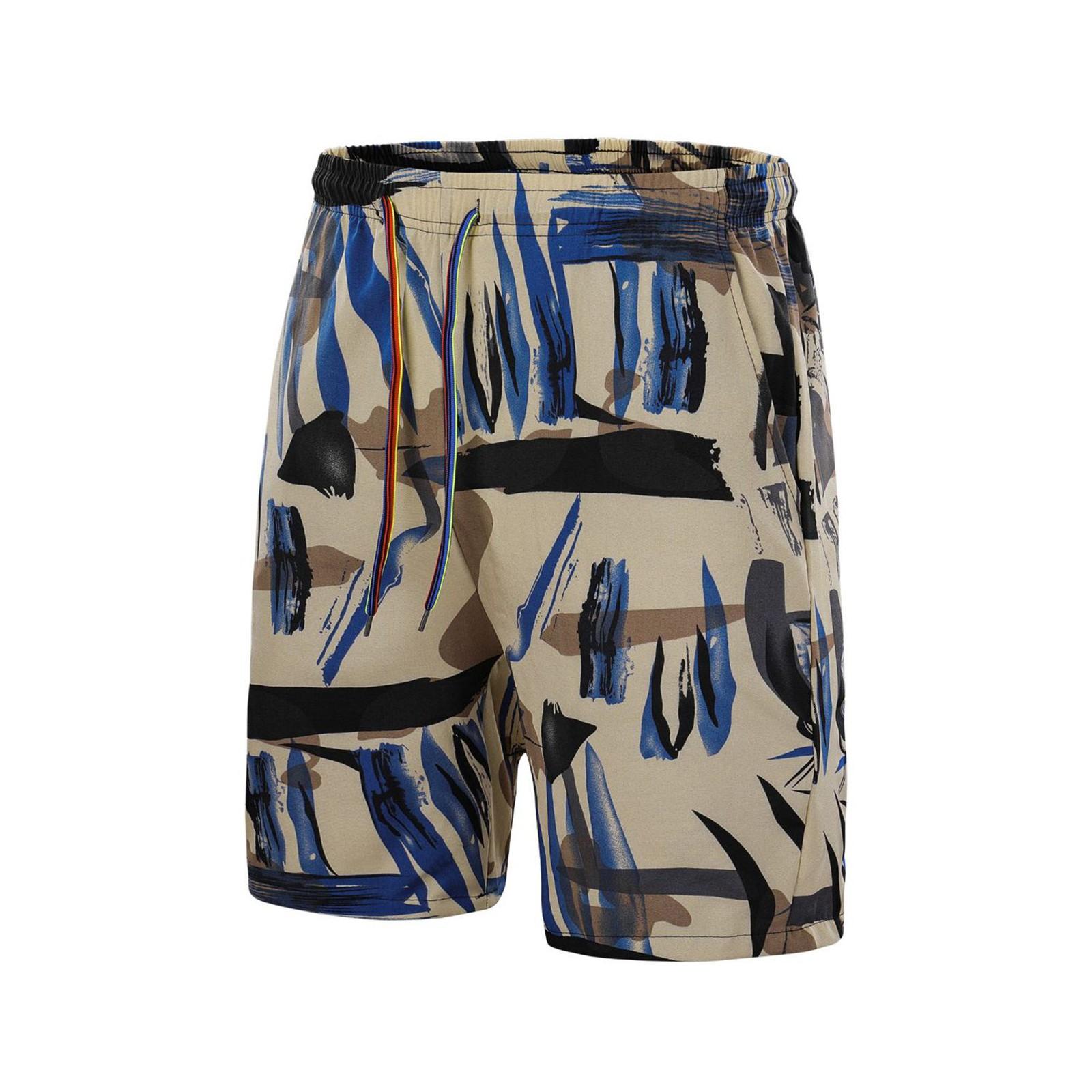 

Men s Summer Casual Elastic Waist Drawstring Shorts with Vertical Stripe Print Relaxed Fit Lightweight Sports Beachwear XXXXXL хакі