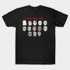 Men Black Print T-shirt The 13 Faces Of Jason Voorhees No-Cut Transfer Paper Print Cotton Tshirt