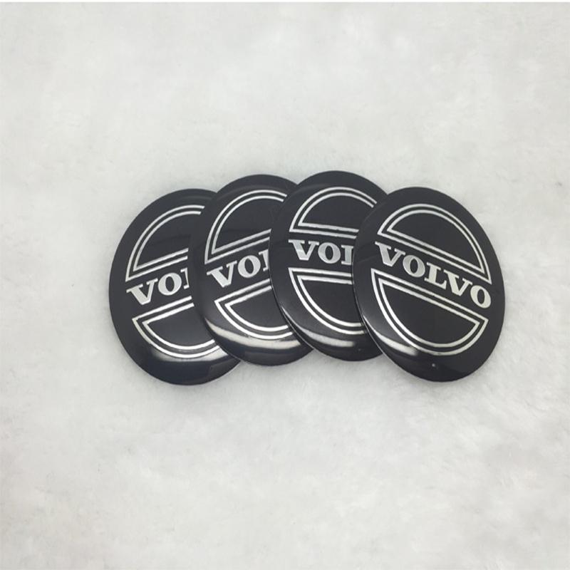 Elegantní a odolné 4ks 56,5mm Samolepky na středové krytky kol pro vozidla Volvo