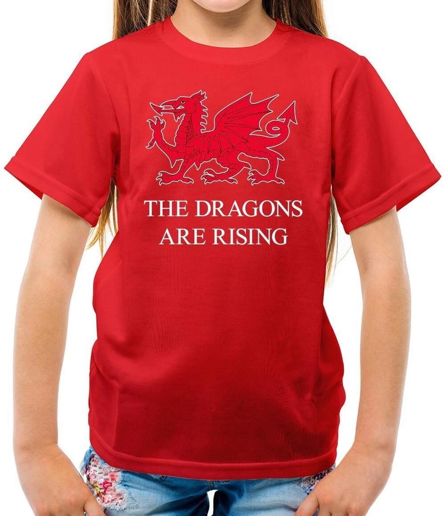 The Dragons Are Rising - T-Shirt - Wrexham Football Dragon Love Player