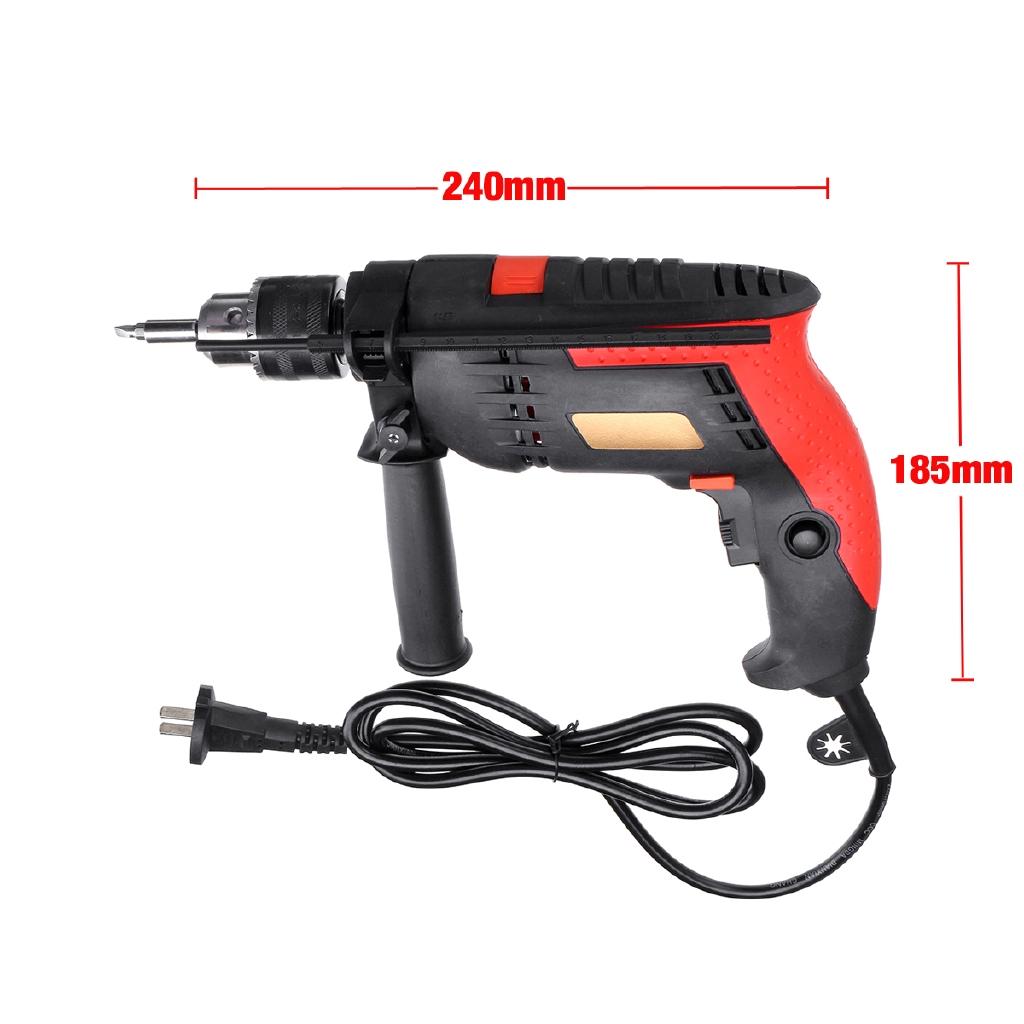 1880W 0-3800r/min Electric Brushless Motor Impact Drill 3MM Electric Impact Drill Torque Driver Tool 32Pcs