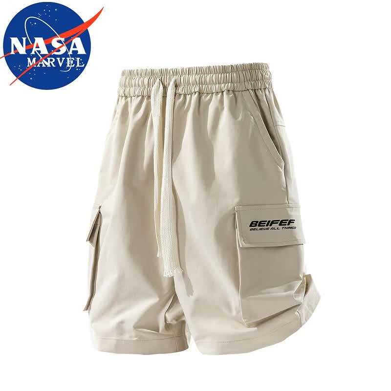 NASA MARVEL Men s Summer Ice-Feel Loose Cargo Shorts 3XL