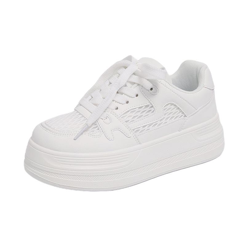 

Маленькие белые туфли женские летние новые женские студенческие платформа спортивные универсальные кеды 40 бежевый